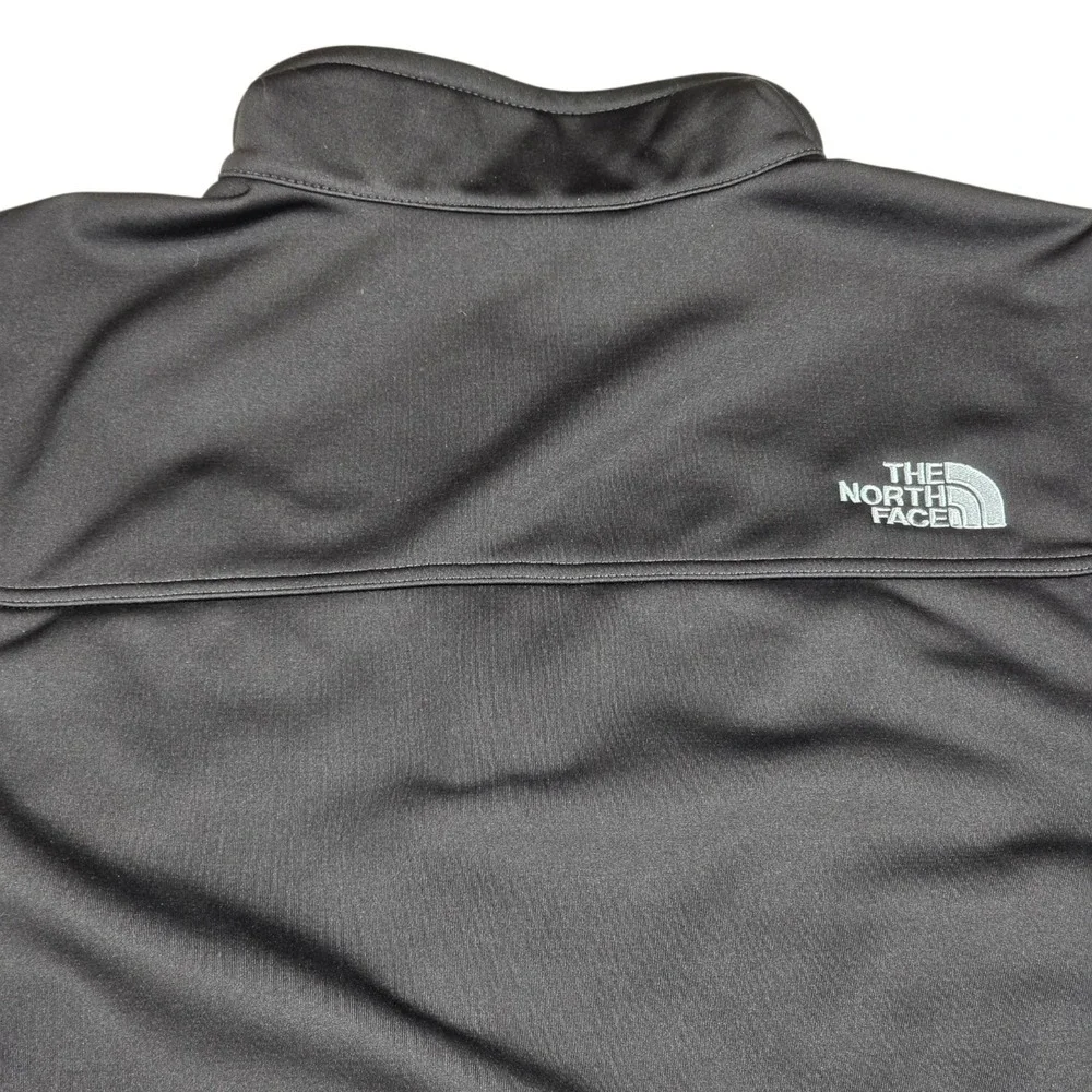 The North Face Windwall Black Soft Shell Performance Vest- Men's Sz L USAA LOGO